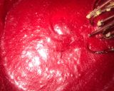 A picture of step 3 of Redvelvet cookies.