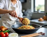 A picture of step 4 of Fried Rice.