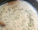 Kapros-tejes zöldbableves (habart) recept fázis 4 fotója