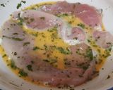 Foto del paso 1 de la receta: Filetes de cerdo empanados, con pisto