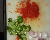 A picture of step 1 of Paneer chilli gravy.