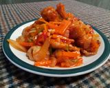 Foto langkah ke 6 dari resep 4. Ayam & Udang Tepung Asam Manis #BikinRamadanBerkesan.