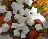 A picture of step 5 of Chat Pati Chapati (wraps).