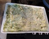 Foto del passaggio 8 della ricetta Lasagne con cime di rapa, broccoli e caciotta bavarese