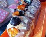 A picture of step 9 of Chocolate Salted Caramel Cheesecake Yule Log with Speculoos and Cream Cheese.