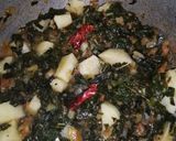 A picture of step 2 of Braised Spinach `and Potato.