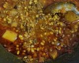 A picture of step 3 of Mung sprouts ki sabji.