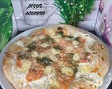 Une image de l'étape 5 de Pizza saumon frais #novembre.