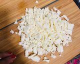 A picture of step 1 of Bulgur Broccoli and Feta Salad.