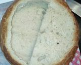 Foto del paso 2 de la receta: Pan de hogaza relleno de mozzarella, carne picada y jamón
