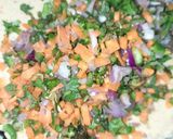 A picture of step 2 of Moong & Chana dal cheela.
