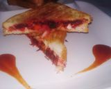 A picture of step 3 of Beetroots sandwich.