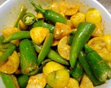 A picture of step 4 of Mircho ka Achar.