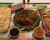Foto del paso 8 de la receta: Cena de Navidad : pierna de cerdo horneada + ensalada Rusa