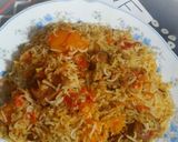 A picture of step 6 of Chicken biryani.