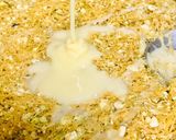 A picture of step 3 of Vermicelli and dry fruits dessert roll.