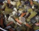 A picture of step 6 of Mix veg without onion and garlic.