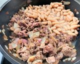 Hagymás babos májas ragu🫘🍲 recept fázis 1 fotója