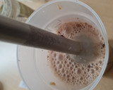 Foto del paso 2 de la receta: Licuado de durazno con leche de coco, cacao, mantequilla de maní, chía y cayena roja 🍑 🥵