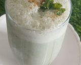 A picture of step 4 of Refreshing Mint chaas.