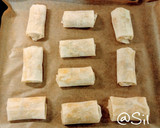 Foto del paso 8 de la receta: 23.🥟Rollitos de pasta filo rellenos de pollo y champiñones🍗🍄