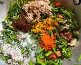 A picture of step 3 of Mogari and Methi Sabji.