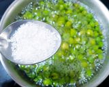 A picture of step 2 of Hara Chana sabji.