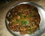 A picture of step 2 of Ragi adai.