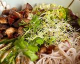 Hình bước làm 4 của món 🌱 Bún Nước Tương Nấm Hương Nướng (Bún Trộn Chay)