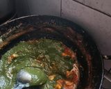 A picture of step 6 of Palak paneer.