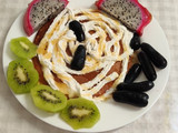 بان كيك 🥞الفاكهة🥝 والكريما