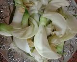 A picture of step 1 of Bok phool or heron flower Pakoda.
