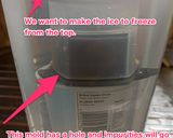 A picture of step 1 of How to make crystal clear ice with rose shape, round or any shapes!.