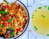 รูปขั้นตอนการทำที่ 6 ของ ข้าวอบไก่หม้อดินใบโหระพา