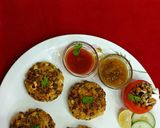 A picture of step 7 of Paneer Sprouts Tikkis High Protein Pan fried Starter for Parties.