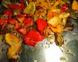 A picture of step 4 of Roasted Peppers Pasta.