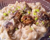 Foto del paso 10 de la receta: Pasta🍝 de conchitas con albóndigas de arvejas😋😊🤔