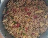 Foto del paso 2 de la receta: Arroz base, con carne en salsa