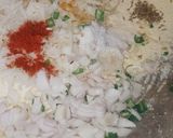 A picture of step 2 of Mix veg chilla.