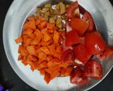 A picture of step 1 of Carrot ginger tomato soup.