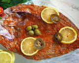 A picture of step 5 of Samak Mashwi (Arabian spiced fish).
