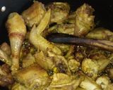 A picture of step 7 of Kenyan Kienyeji chicken pepper soup.