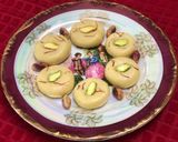 A picture of step 7 of Kesar Mawa Peda.