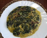 Foto del paso 5 de la receta: Tortilla de espinacas y champiñón