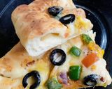 A picture of step 4 of Cheese Filled Square Pizza 🍕🍕.
