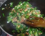 A picture of step 3 of Moong Daal Quesadilla with Veggie Filling.