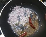 A picture of step 3 of Fry dal with Roti for Lunch.