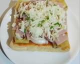 พิซซ่าขนมปังหน้าฮาวายเอี้ยน วิธีทำสูตร 4 รูป