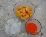 รูปขั้นตอนการทำที่ 3 ของ Mango & Carrot Smootie