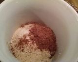 A picture of step 3 of Low-Carb Paleo Gluten-Free Chocolate Blueberry Cobbler.